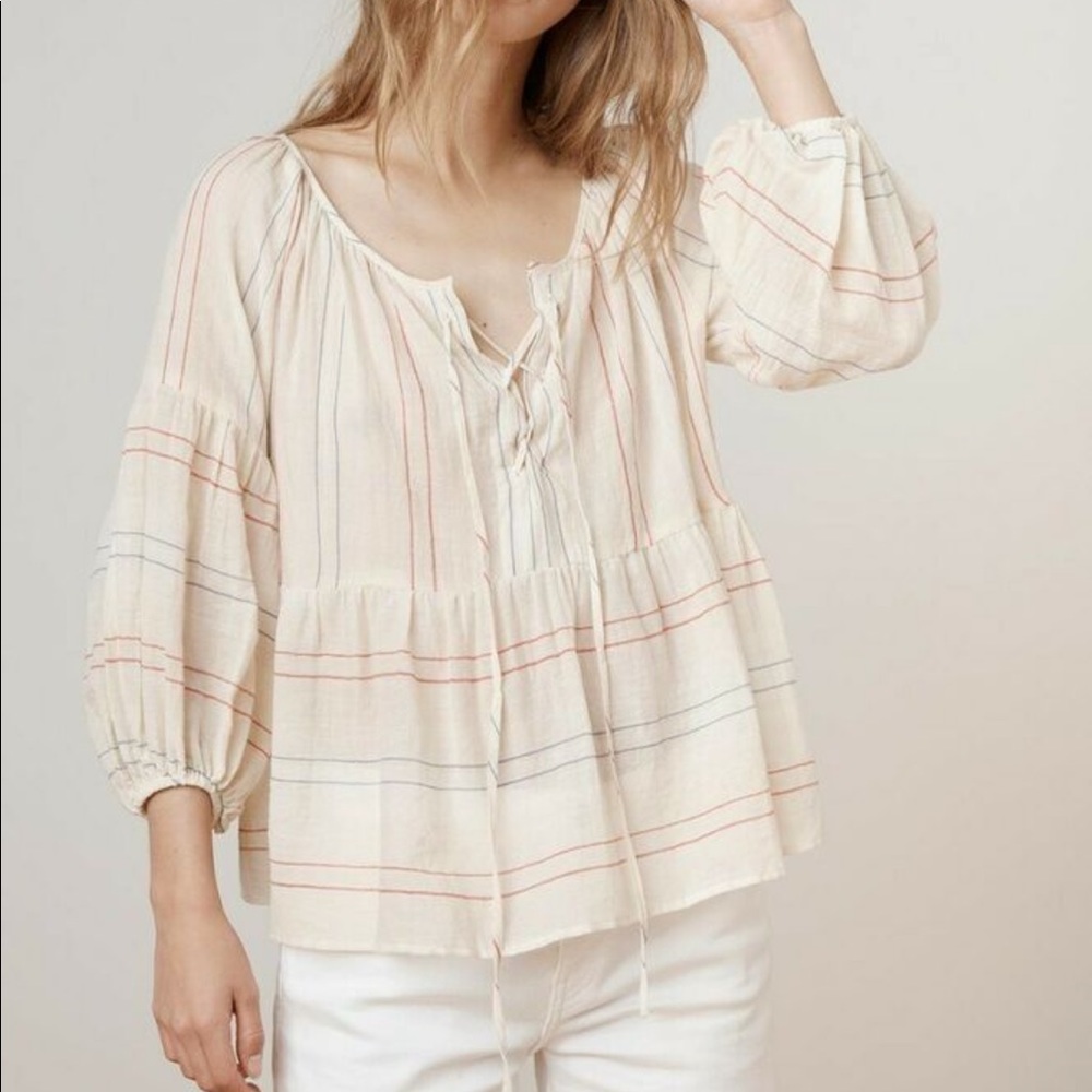 Velvet brand peasant style boho chic top